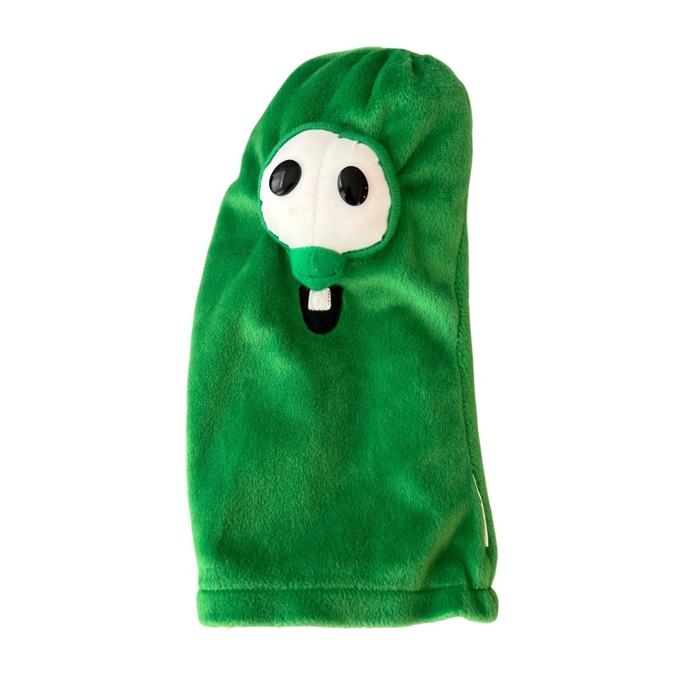 Veggietales Larry the Cucumber Plush Hand Puppet Green Big Idea Character Toy
